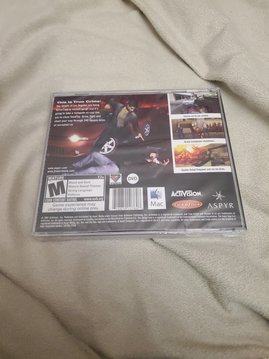 True Crime: Streets of L.A. (Apple, MAC 2005) Brand New & Sealed