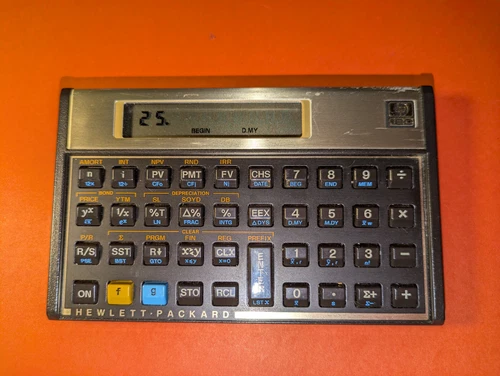 HP 12c Calculator Vintage 1980s Tested Working 