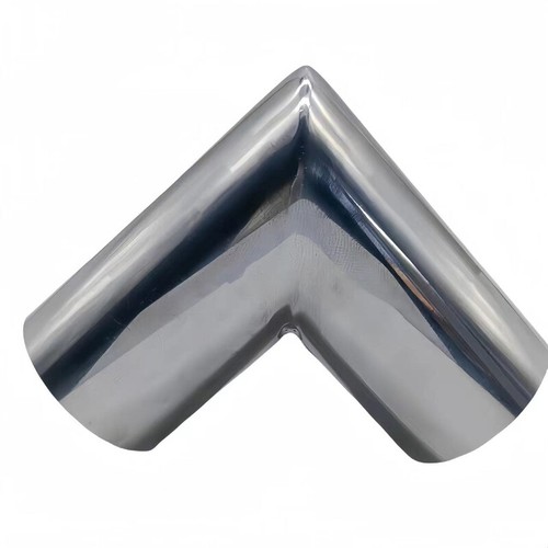 Gomito acciaio inox 304 90 gradi tubo di scarico angolo retto parti lucidate - Foto 5 di 6