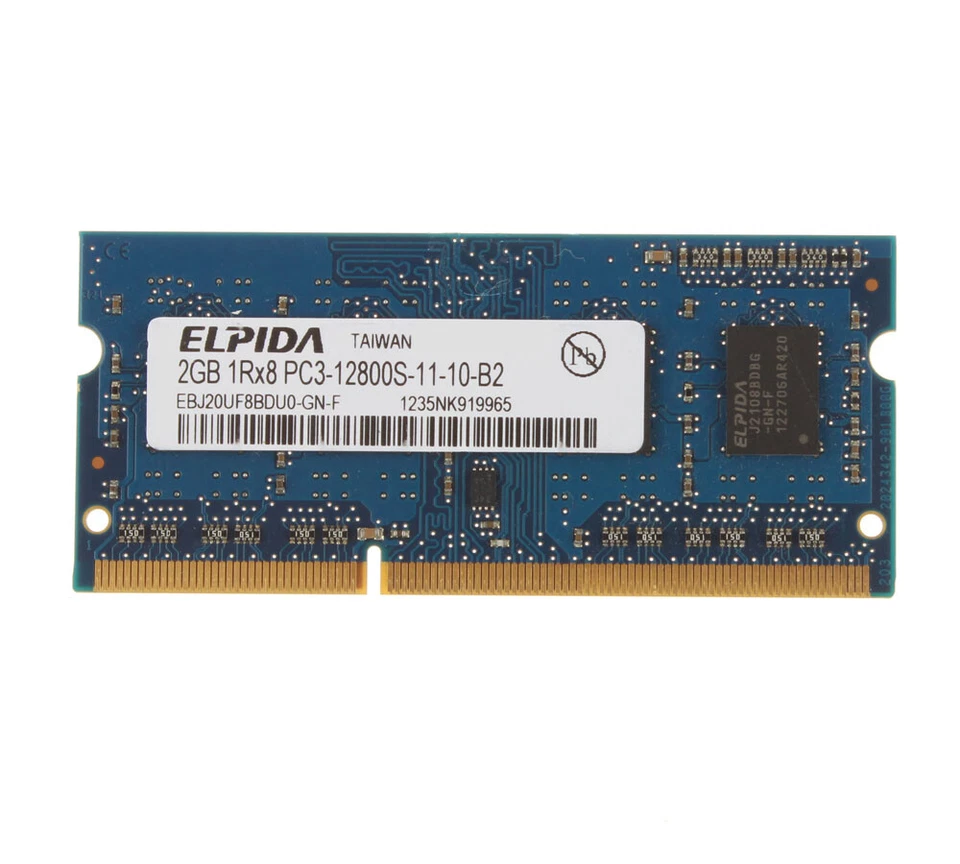 10pcs Elpida 2GB 1RX8 DDR3 1600MHz PC3-12800S 204PIN SO-DIMM Laptop Memory RAM - Image 4 of 4
