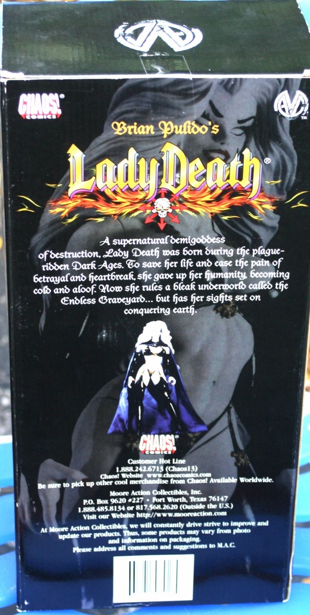 Chaos Comics Action Collect Figure Lady Death Darkness Golden
