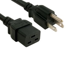 Lot 10pc Server Network Router AC Power Cord Cable NEMA5-15P C19 14AWG HeavyDuty