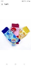 Sonic the Hedgehog Crew Socks - 3 pairs - Size 8-12 - Blue/Pink/Yellow