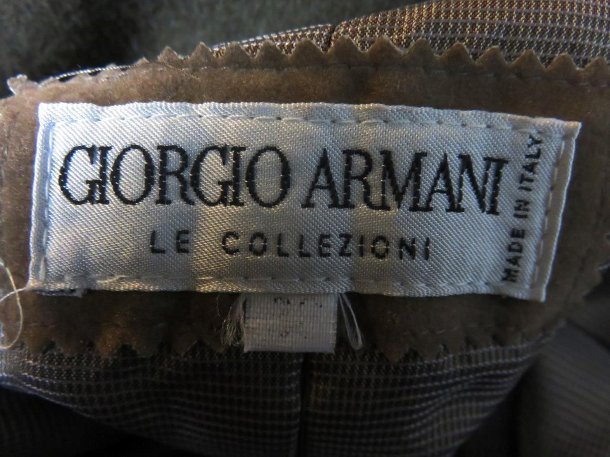 Giorgio Armani le Collezioni Olive Green Trench Coat w