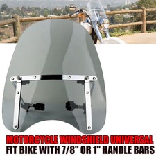 Motorcycle Front Windshield Wind Screen Deflector Motorbike Windscreen Universal