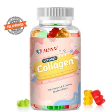 Collagen Gummies - Skin Hydration Support with Vitamin C & Hyaluronic Acid 60pcs