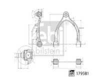 Original Febi Bilstein Lenker RadaufhäNgung 179581 FüR Tesla