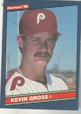 FREE SHIPPING-MINT-1986 Donruss #529 Kevin Gross Philadelphia Phillies 