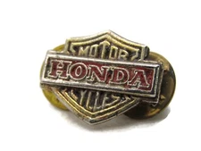 Honda Motor Cycles Pin Silver Tone