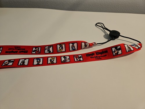 Disney's Magic Kingdom Lanyard 1997, portabotellas, rojo, soporte para pasadores comerciales - Imagen 2 de 6