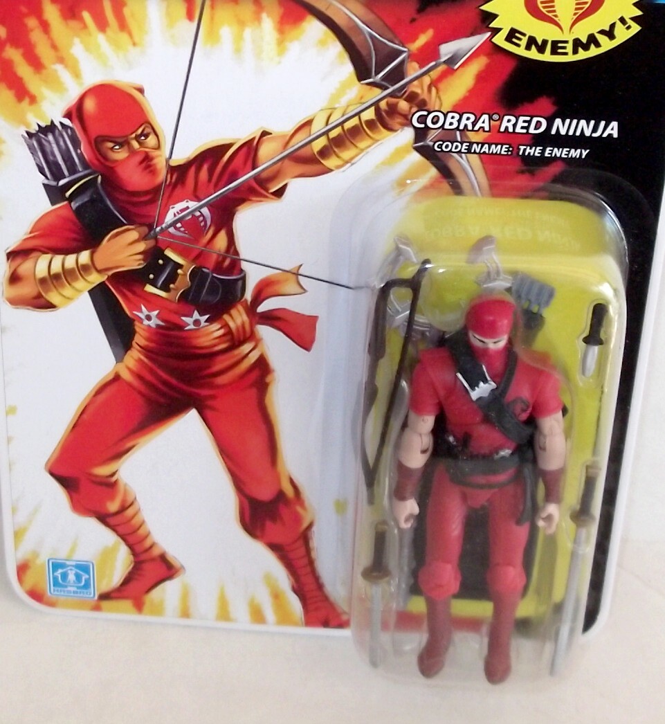 ✰ Gi Joe 25th Anniv. ✰ Red Ninja The Enemy ✰ Moc Sealed