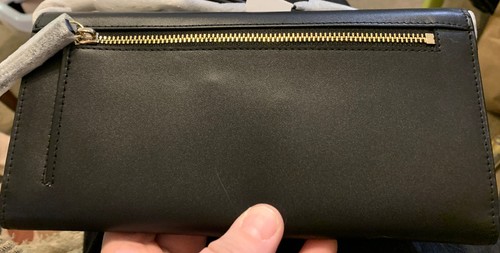 Brandneu mit Etikett Radley schwarze Volksdruck Leder Abendtasche Tasche mit abnehmbarem Riemen - Bild 4 von 6