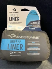Sea to Summit Breeze Liner Coolmax Mummy With Drawcord Stardard BLUE