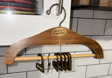 VTG Tie Hanger Dante Walnut Solid Wood With Plastic Clips