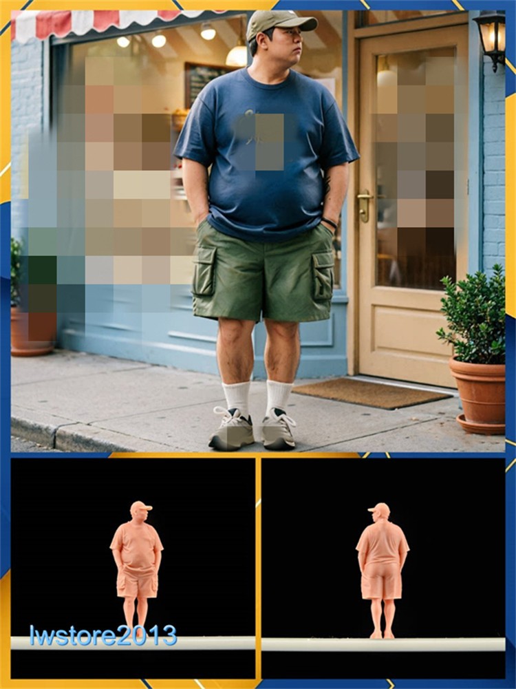 1/64 1/87 1/43 1/18 1/24 1/35 Strong Fat Man Miniatures Figures