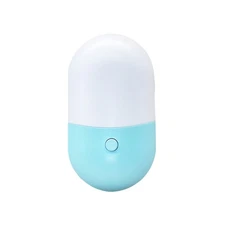 Wall Plug-In Night Light LED 2 Color Conversions Light Bathroom Kitchen Hallway