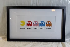 PAC MAN ARTWORK ARCADE GAME VINTAGE LOOK VIDEO PINBALL AMUSEMENT