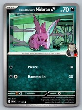Pokemon TCG SV10: Destined Rivals Team Rocket's Nidoran M 117/182