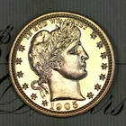 * 1905 * PRISTINE++ GEM PROOF BARBER QUARTER * FROM ORIGINAL COLLECTION