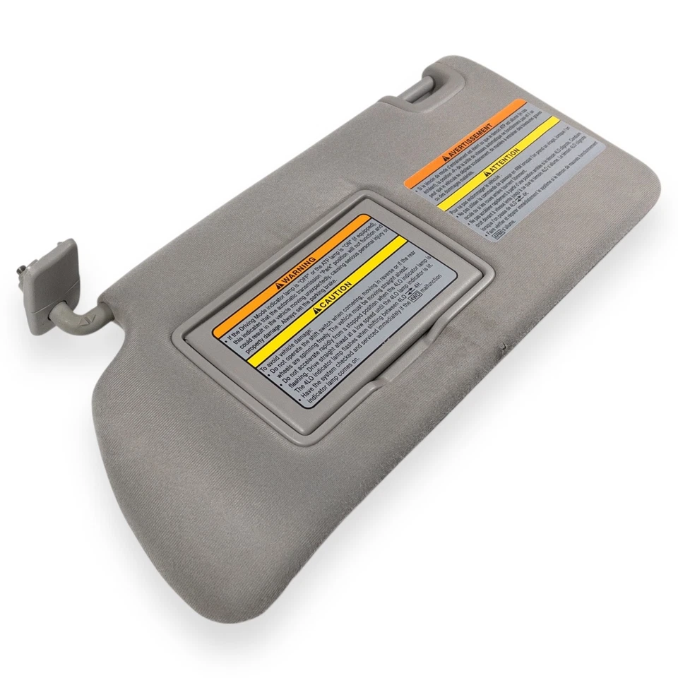 2013-2021 Nissan Frontier/Xterra Driver Left Side Sun Visor Gray Cloth - Image 2 of 4