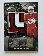 TREY BENSON 2024 Panini Black Rookie Auto Materials Emerald #218 Auto 24/25!