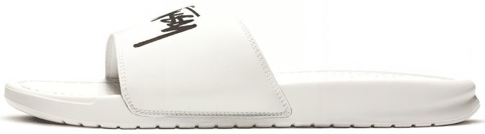 Stussy × Nike Benassi Slide Sandal Sail Nike Stussy x Benassi Sail for Sale | Authenticity Guaranteed | eBay
