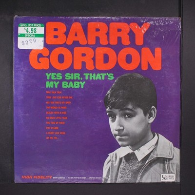 Barry Gordon: Yes Sir, That's My Baby Ua 12 '' LP 33 RPM Verpackt