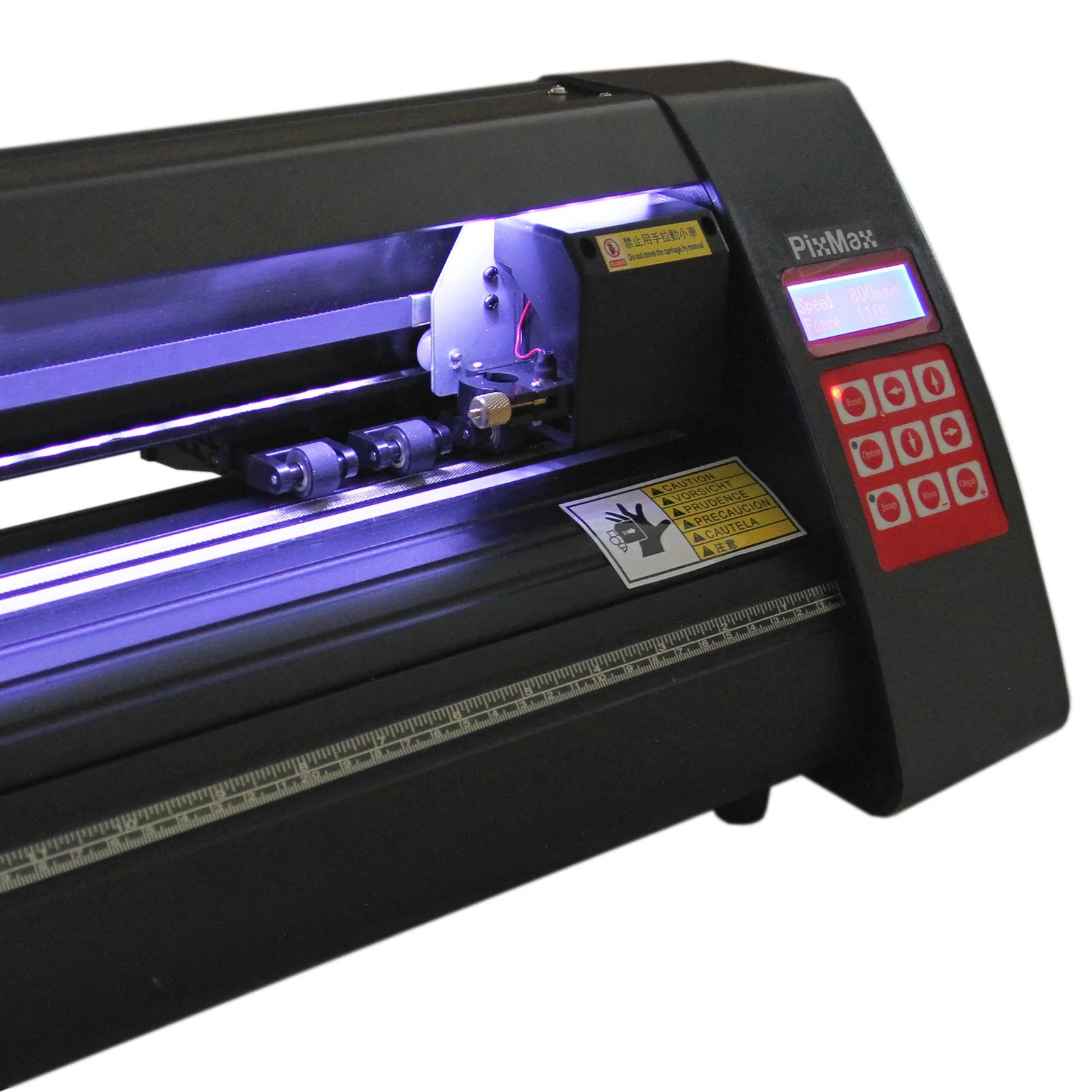 Plotter de découpe vinyle LED PixMax 72 cm avec ses accessoires de précision