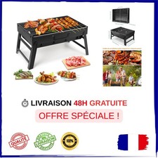 Barbecue à charbon portable Uten pliable inox pour camping et jardin