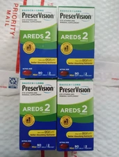 4x Bausch + Lomb Preservision AREDS 2 Eye Vitamin Mineral, 90 Softgels