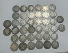1893 TO 1916 BARBER QUARTER ROLL / 40 COINS - DECENT ROLL