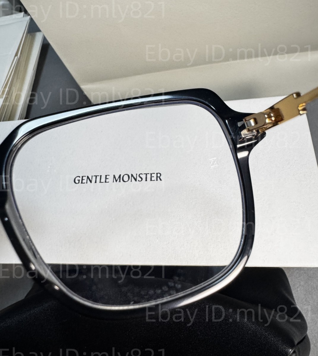 GentleMonster Sunglasses Jeff 01 Black Frame Clear Lenses | eBay