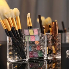 Transparent Acrylic Makeup Brush Organizer Creative Exquisite Eyebrow Pencil
