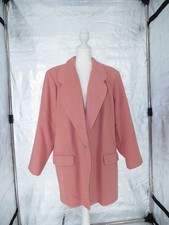 Vintage Venezia Vitale Dusty Rose Wool  Blend Tailored Overcoat Quiet Luxury