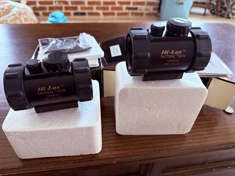 2 Hi-lux Optics M-50 Tatikal scopes