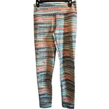 Victoria's Secret Sport Knockout Leggings Medium Multicolor Stripe High Rise