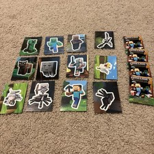 Minecraft Collectible Stickers Lot Of 12 Mojang