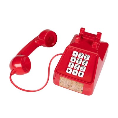 The Simpsons Moe's Tavern Prank Phone Red - Toy Vintage Style Telephone