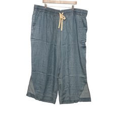 JUST MY SIZE by Hanes Women's  Wide Leg Cropped Pants 3X 3XG