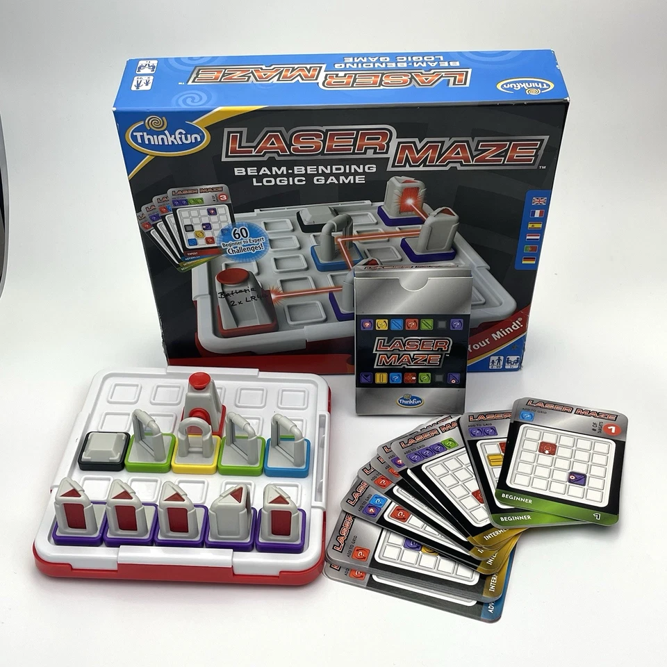 ThinkFun Laser Maze | Logikspiel mit Laserstrahl | 60 Challenges | Knobelspiel - Bild 2 von 4
