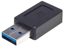 Manhattan USB-C to USB-A Adapter, Female to Male, 10 Gbps (USB 3.2 Gen2 aka USB