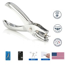Sleek 1 Hole Punch, 5 Sheet Capacity - Perfect for Office and School