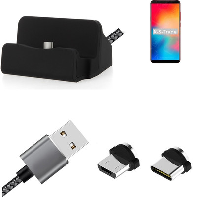Ladestation für Vernee Apollo 2 + USB-Typ C u. Micro-USB-Adapter