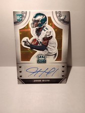 2014 Crown Royale Josh Huff Rookie Auto 25/25 Book End Card #S-JH. rookie card picture