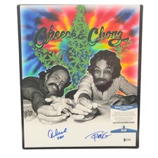 Cheech Marin + Tommy Chong Signed 11x14 Photo Up In Smoke Autograph Beckett COA!