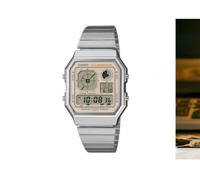 Casio Vintage A130WE-9AJF LC Analog-Digital Watch Beige Retro Japan New