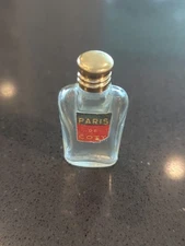 VINTAGE Miniature Paris De Coty Perfume Bottle Brass Top?