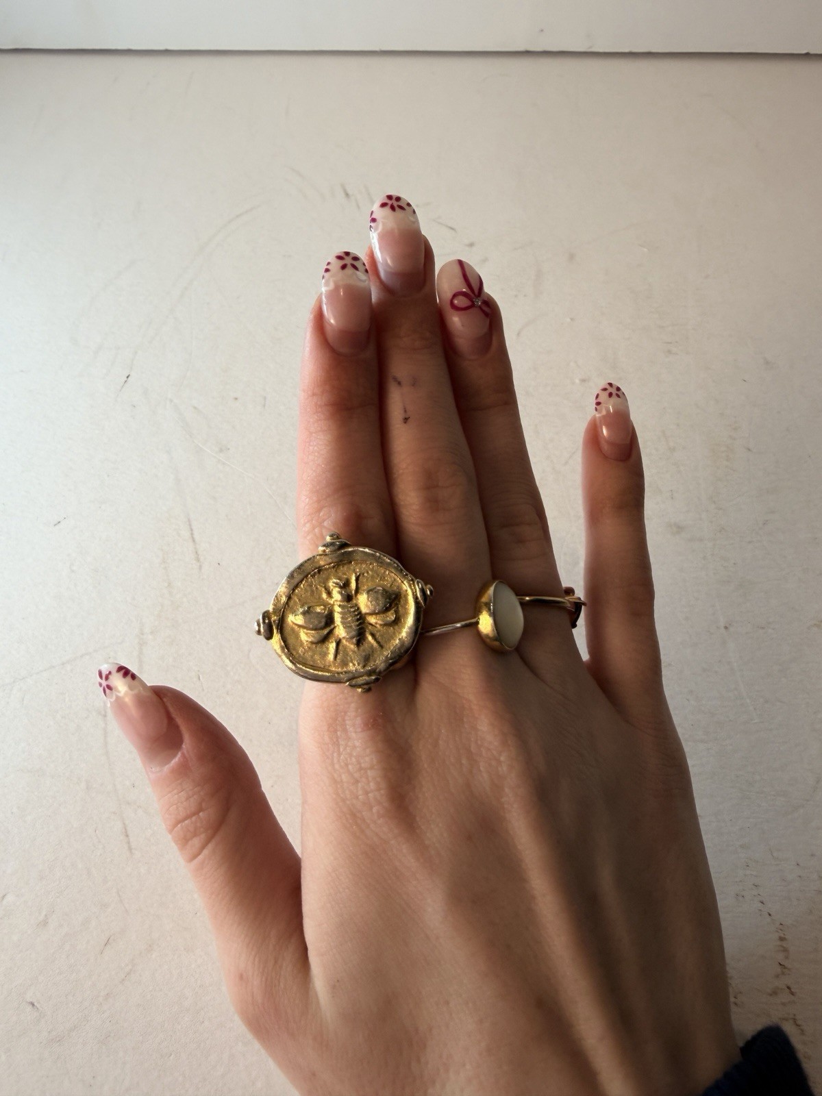 Susan Shaw Adjustable Bee Ring - image 6