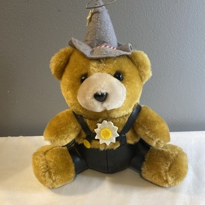 Lederhosen Brown Teddy Bear Euro Souvenirs Tourist Gerhardshofen Germany Plush