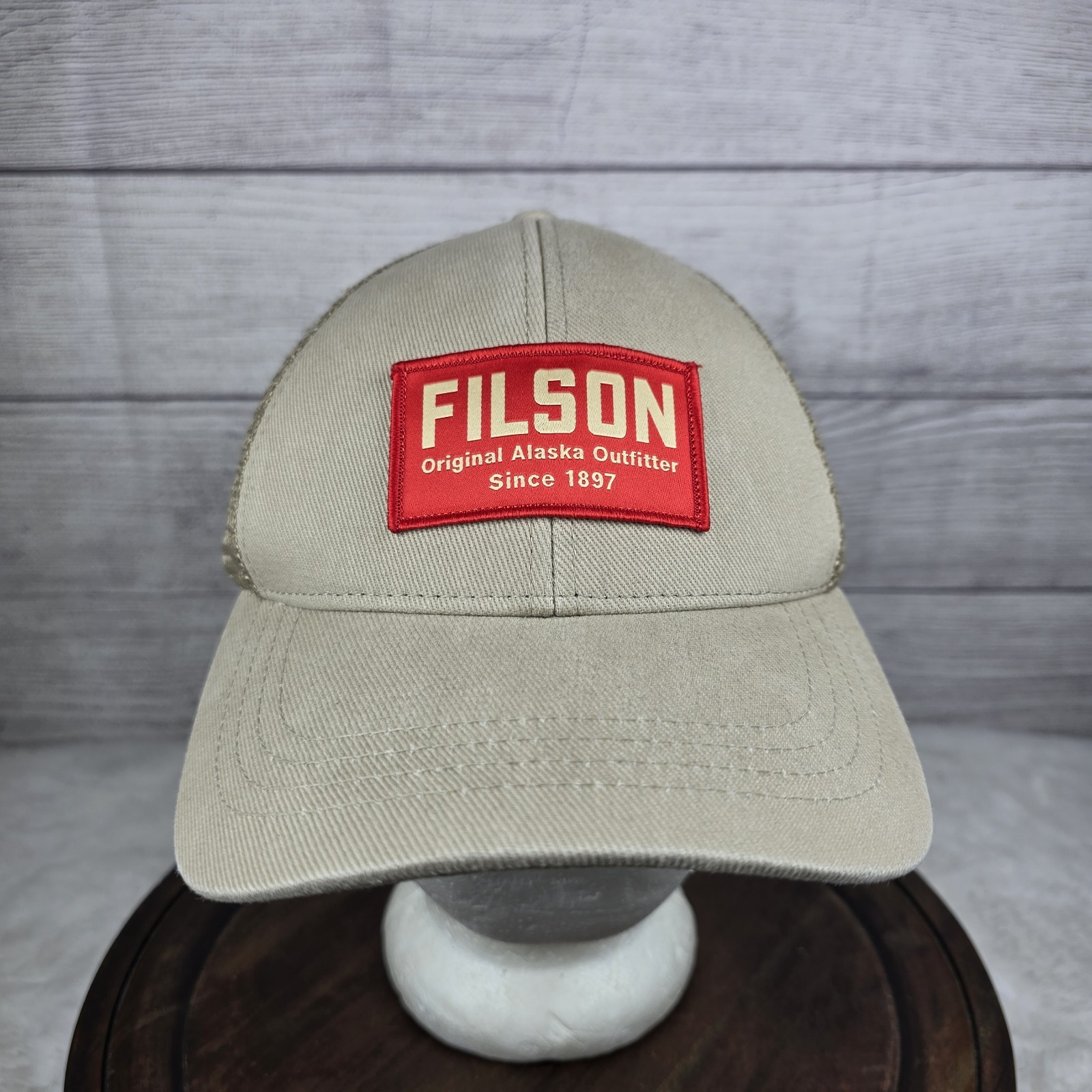 CC Filson Big Patch Brown Back Mesh Snapback Truc… - image 1